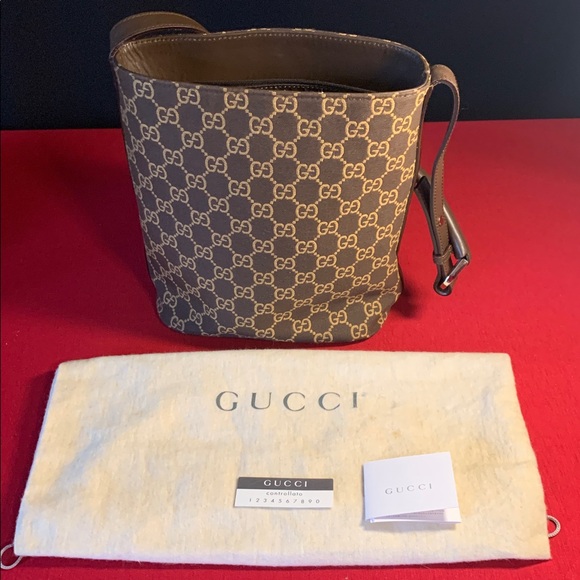 Gucci Brown and Cream Tom Ford Era Shoulder Bag with dusty - Picture 16 of 17